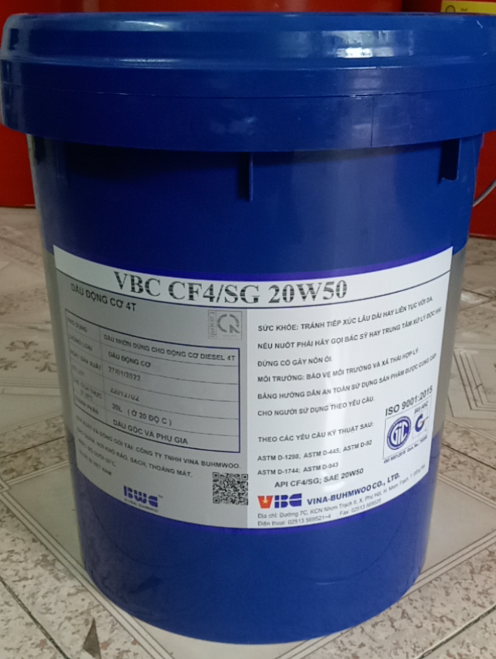 DẦU ĐỘNG CƠ VBC CF4/SG 20W50