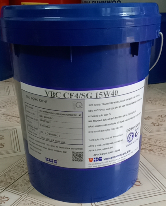 DẦU ĐỘNG CƠ VBC CF4/SG 15W40
