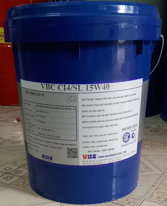 DẦU ĐỘNG CƠ VBC CI-4/SL 15W40