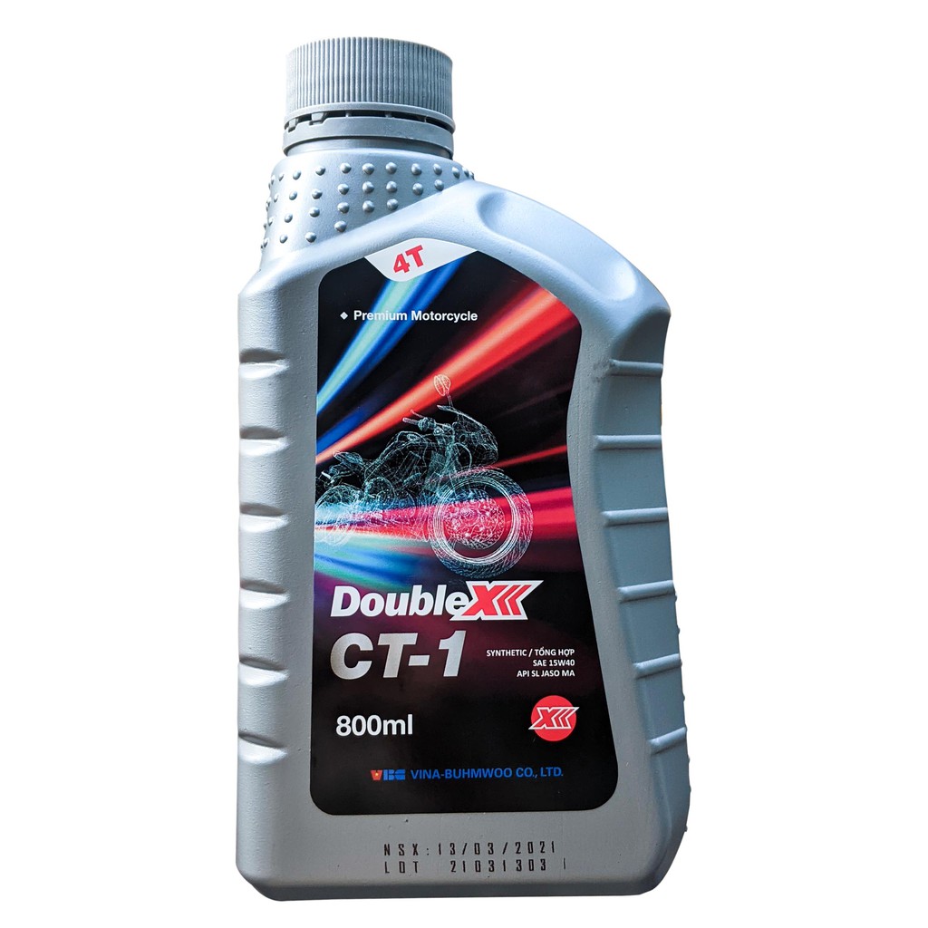 DẦU NHỚT XE SỐ VBC DOUBLE-X 15W40 800ML